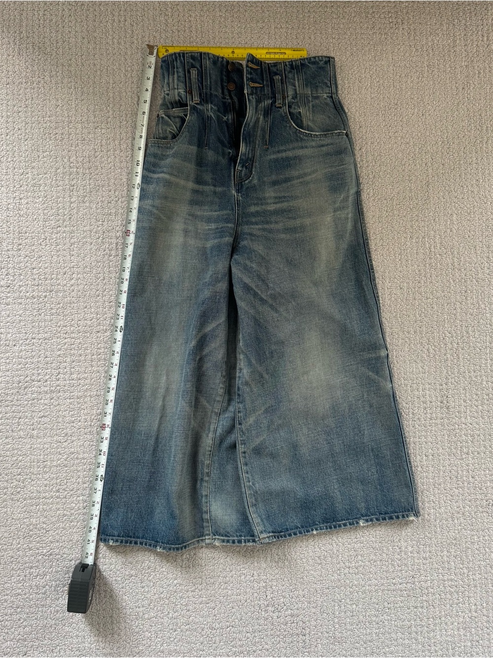 Celine Wide Leg High Rise Jeans Faded Blue 26 - Picture 6 of 12